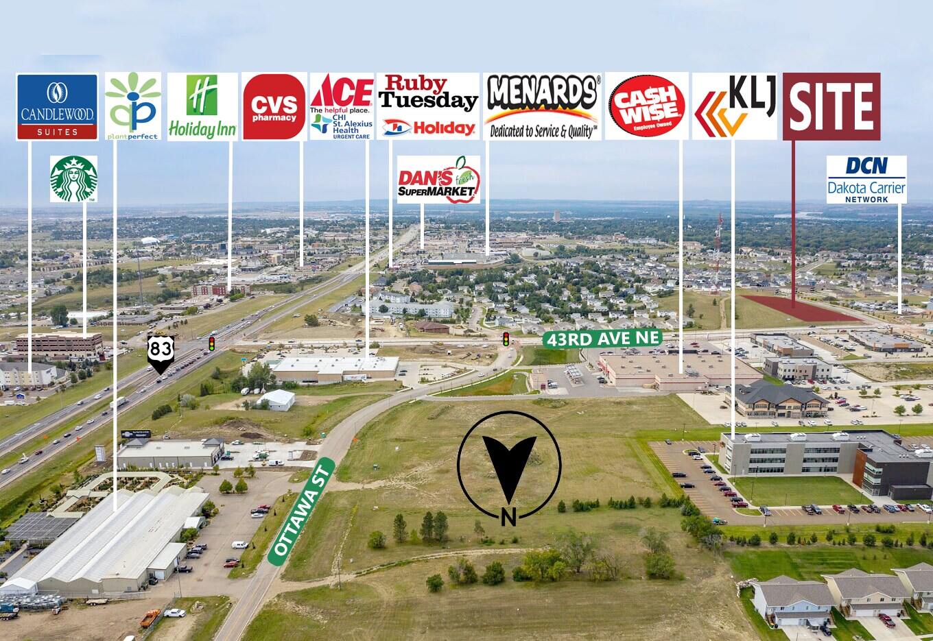 4203 Coleman Street, Bismarck, ND à vendre Aérien– Image 1 sur 3