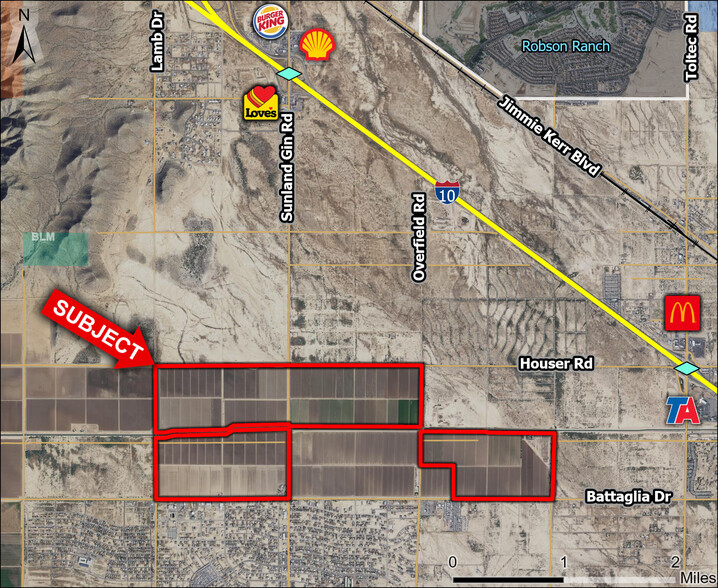 N Sunland Gin Road, Casa Grande, AZ à vendre - Aérien – Image 1 sur 3