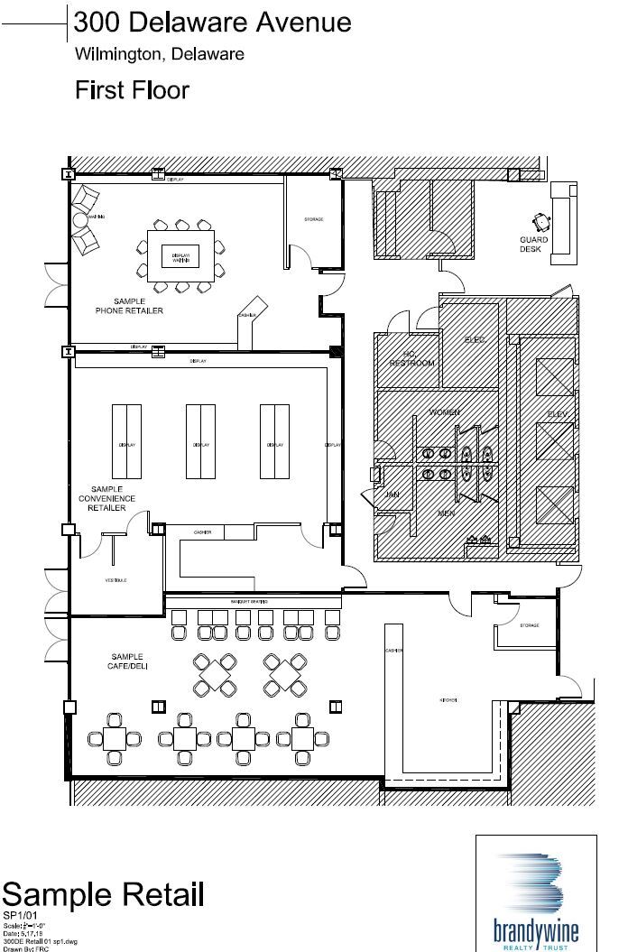 300 Delaware Ave, Wilmington, DE à louer Plan d’étage– Image 1 sur 2