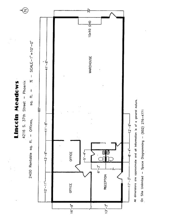 4208-4248 S 36th Pl, Phoenix, AZ à louer Plan d’étage– Image 1 sur 1