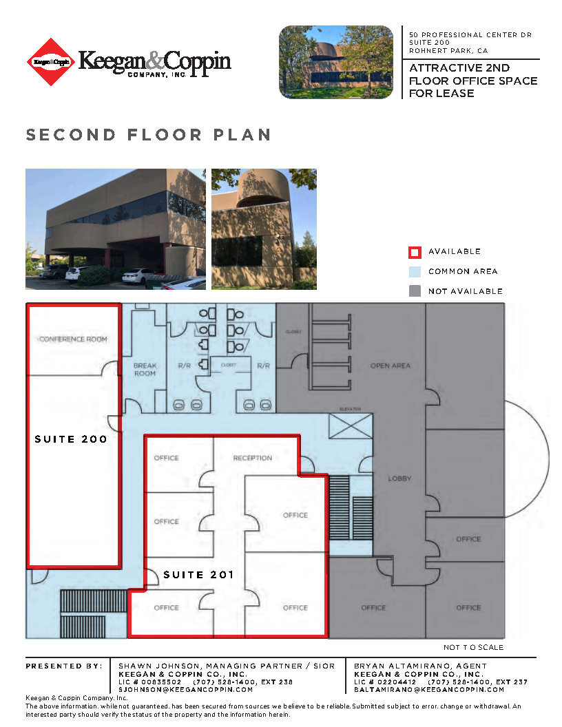 50 Professional Center Dr, Rohnert Park, CA à louer Plan d’étage– Image 1 sur 1