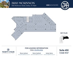 3100 McKinnon St, Dallas, TX à louer Plan d’étage– Image 1 sur 1