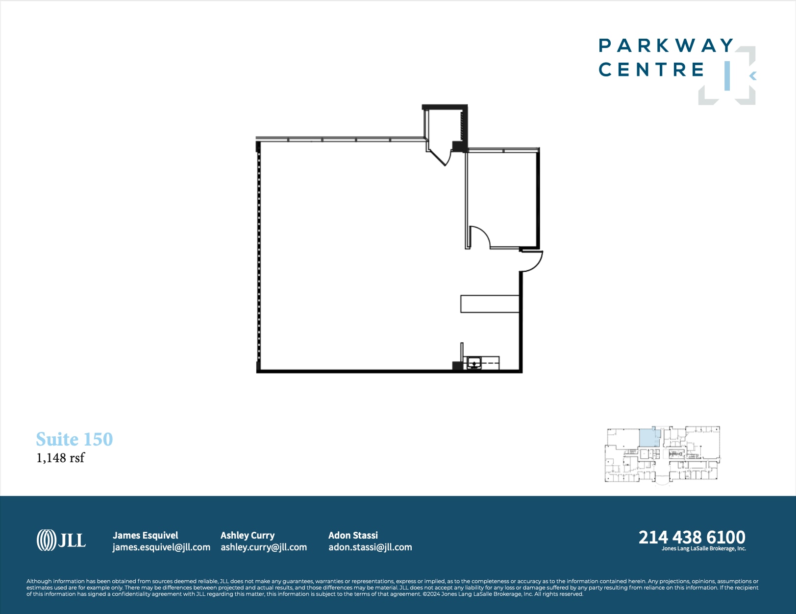 2901 N Dallas Pky, Plano, TX à louer Plan d’étage– Image 1 sur 1