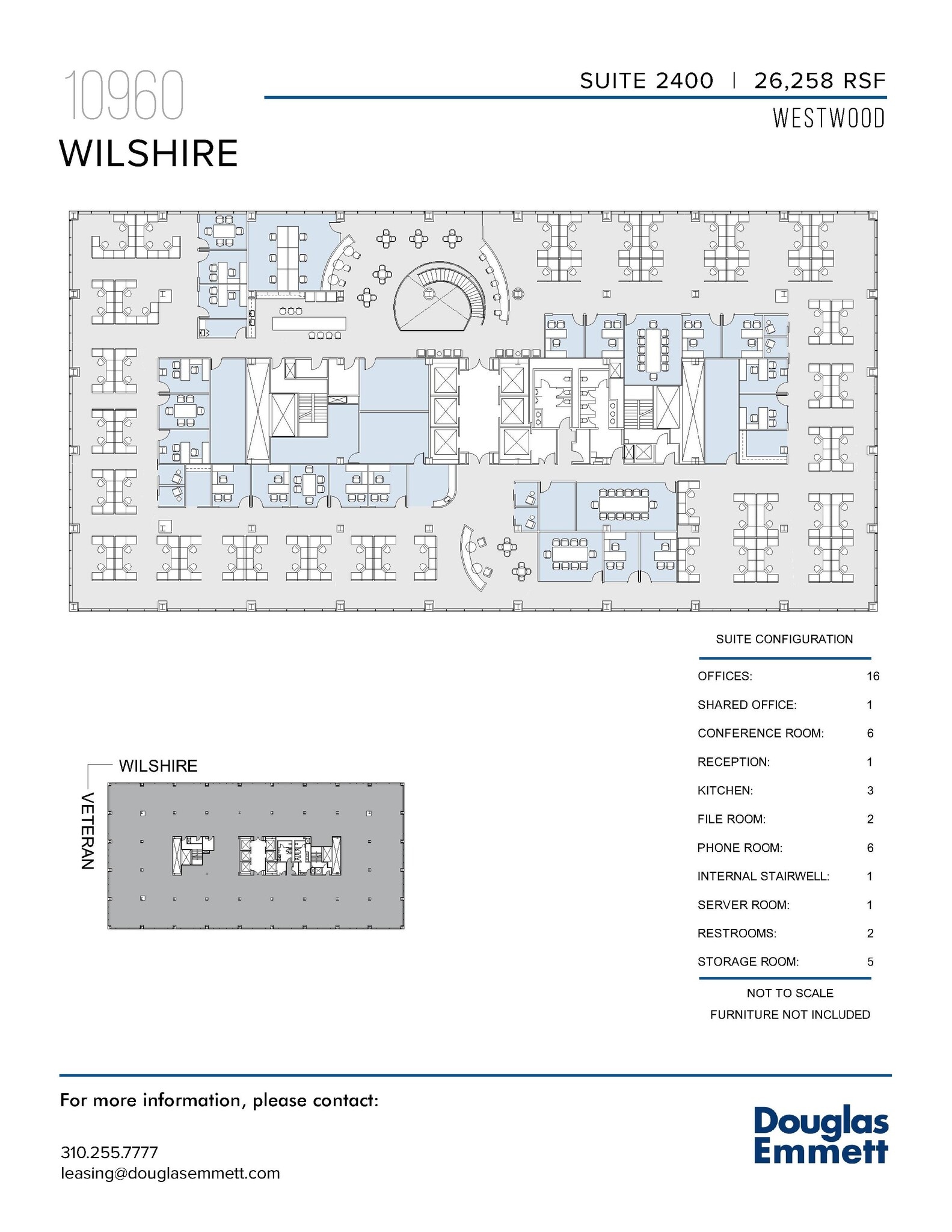 10960 Wilshire Blvd, Los Angeles, CA à louer Plan d’étage– Image 1 sur 1