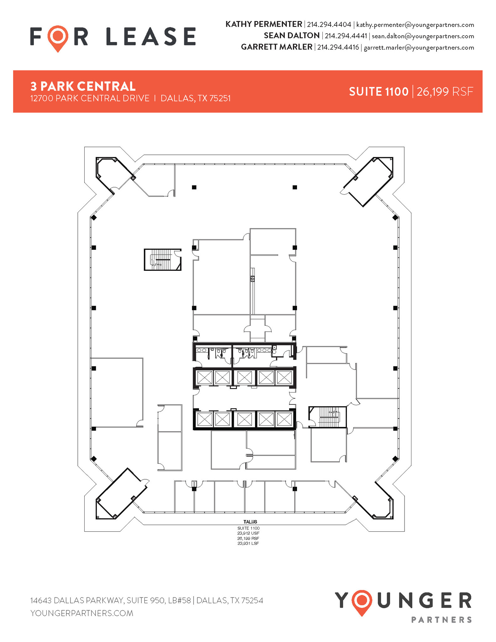 12700 Park Central Dr, Dallas, TX à louer Plan d’étage– Image 1 sur 2