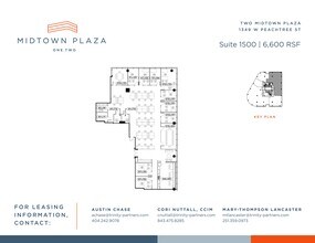 1360 Peachtree St NE, Atlanta, GA à louer Plan de site– Image 1 sur 1