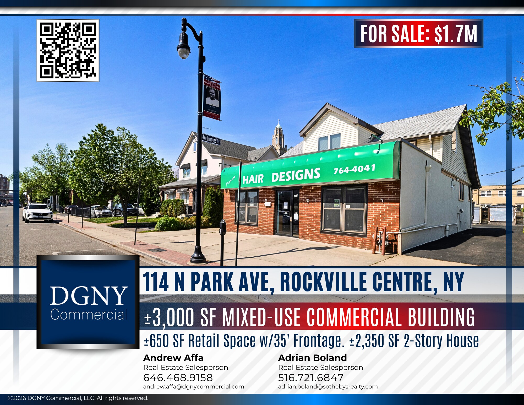 114 N Park Ave, Rockville Centre, NY à vendre Photo de l’immeuble– Image 1 sur 16