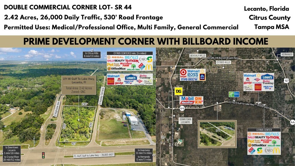 271 W Gulf to Lake Hwy, Lecanto, FL à vendre - Photo de l’immeuble – Image 1 sur 13