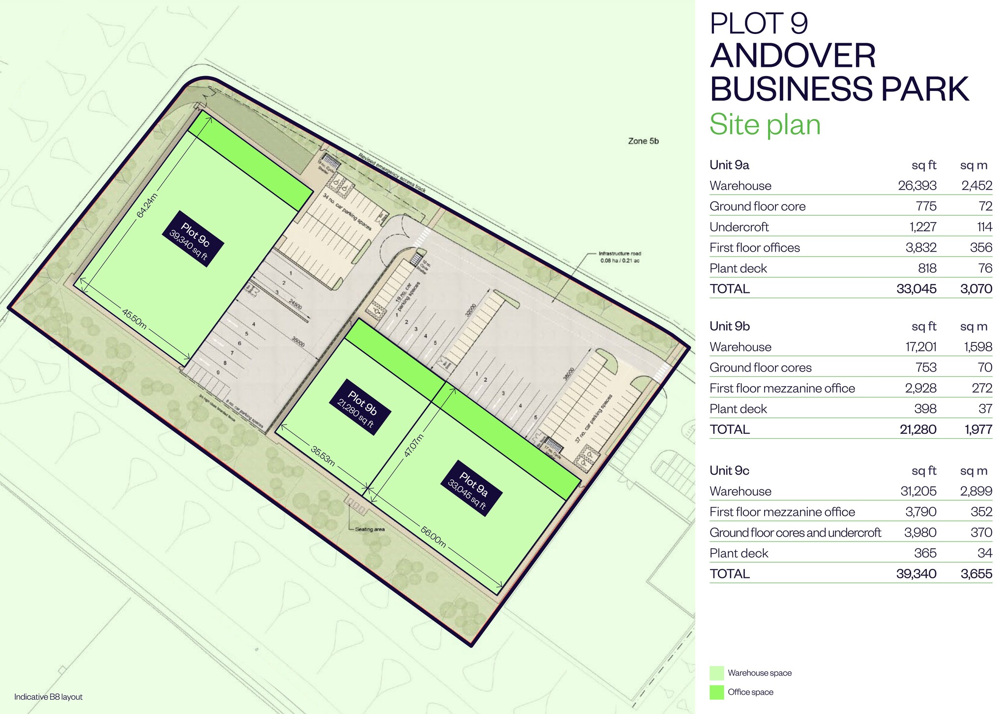 Andover Business Park, Andover à louer Plan de site– Image 1 sur 2