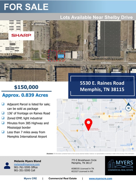 5530 E Raines Rd, Memphis, TN à vendre - Photo principale – Image 1 sur 2