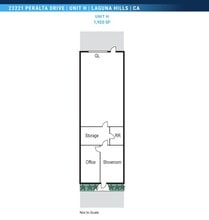 23221 Peralta Dr, Laguna Hills, CA à louer Plan d’étage– Image 1 sur 1