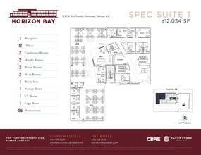 1337 E Rio Salado Parkway, Tempe, AZ à louer Plan d’étage– Image 1 sur 1