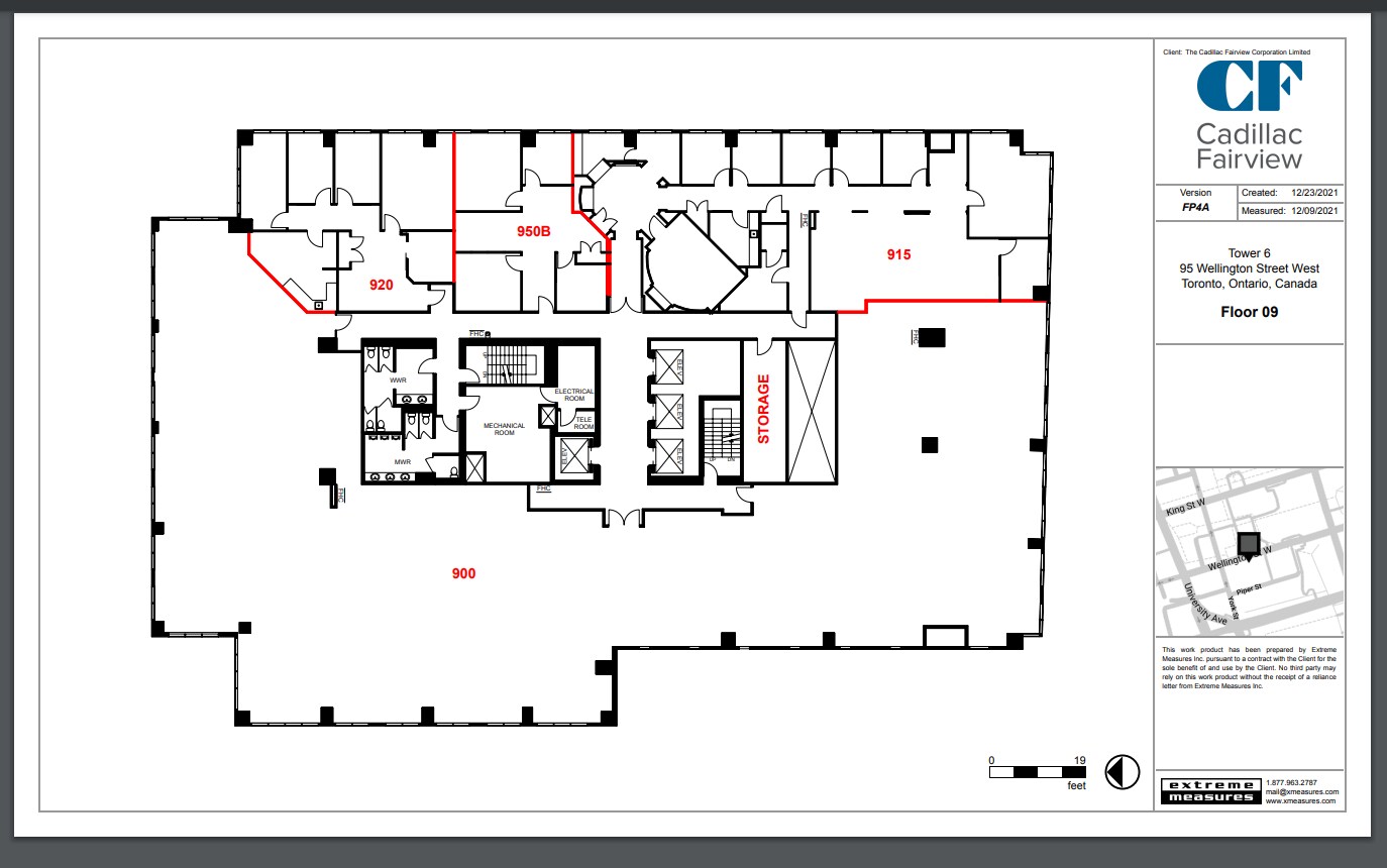 95 Wellington St W, Toronto, ON à louer Plan d’étage– Image 1 sur 1