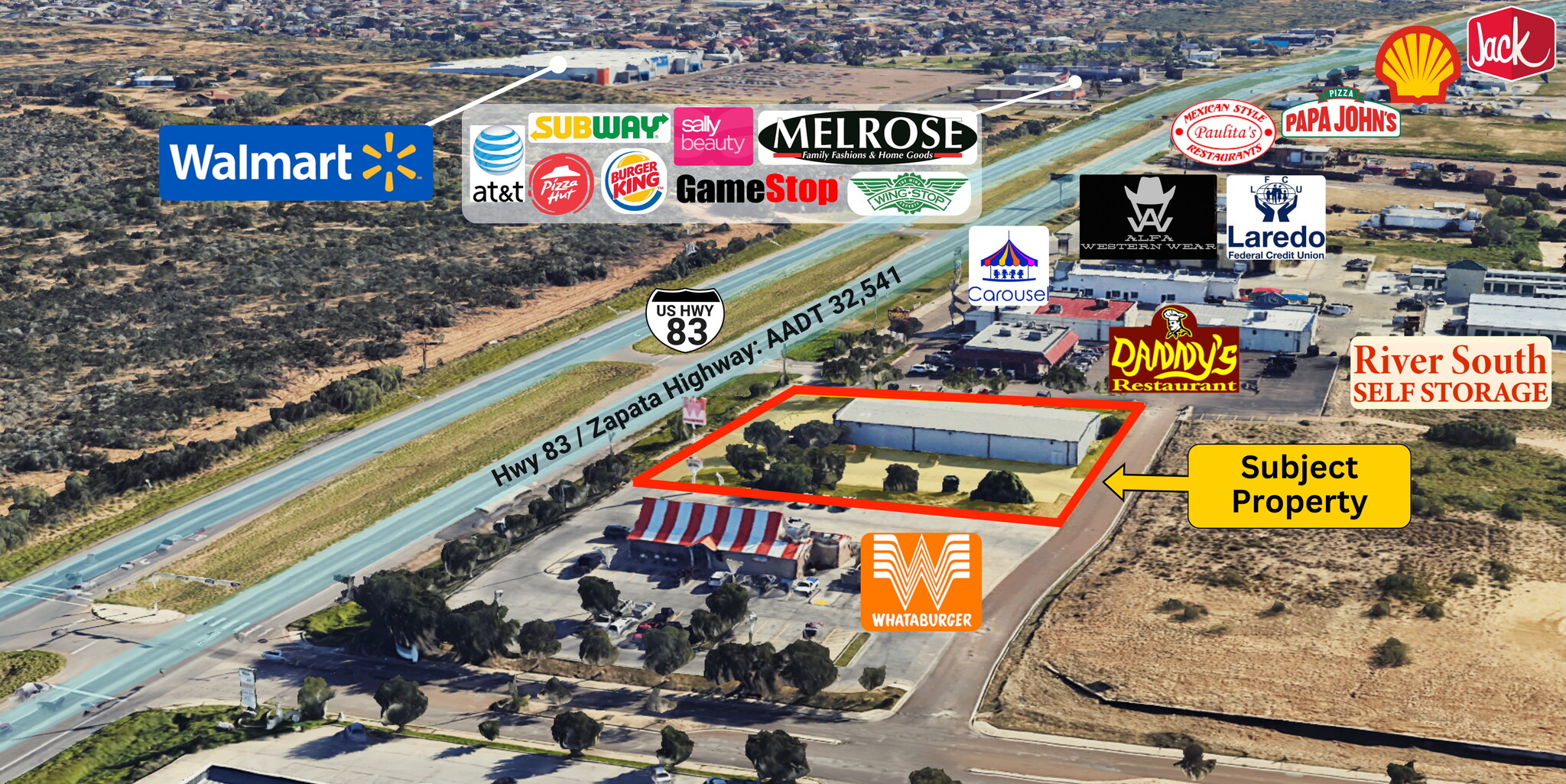 3800 S Zapata Hwy, Laredo, TX à louer Photo de l’immeuble– Image 1 sur 14