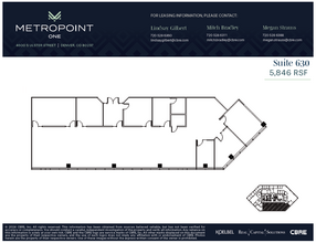 4600 S Ulster St, Denver, CO à louer Plan d’étage– Image 1 sur 1