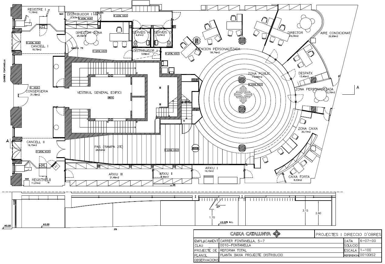 Carrer de Fontanella, 7, Barcelone, Barcelona à louer Plan d’étage type– Image 1 sur 2