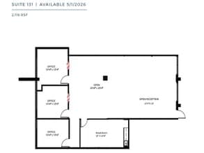 2630 West Fwy, Fort Worth, TX à louer Plan d’étage– Image 1 sur 1