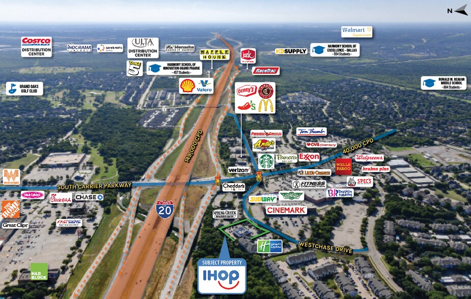 4103 S Carrier Pky, Grand Prairie, TX à vendre - Aérien – Image 3 sur 5