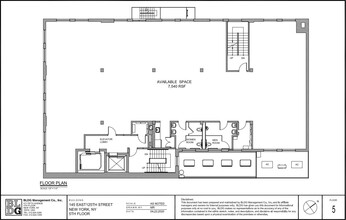 145-147 E 125th St, New York, NY à louer Plan d’étage– Image 1 sur 1