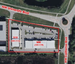 500 NW University Blvd, Port Saint Lucie, FL - VUE AÉRIENNE  vue de carte