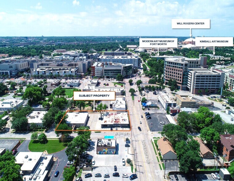 601 University Dr, Fort Worth, TX à louer - Aérien – Image 3 sur 5