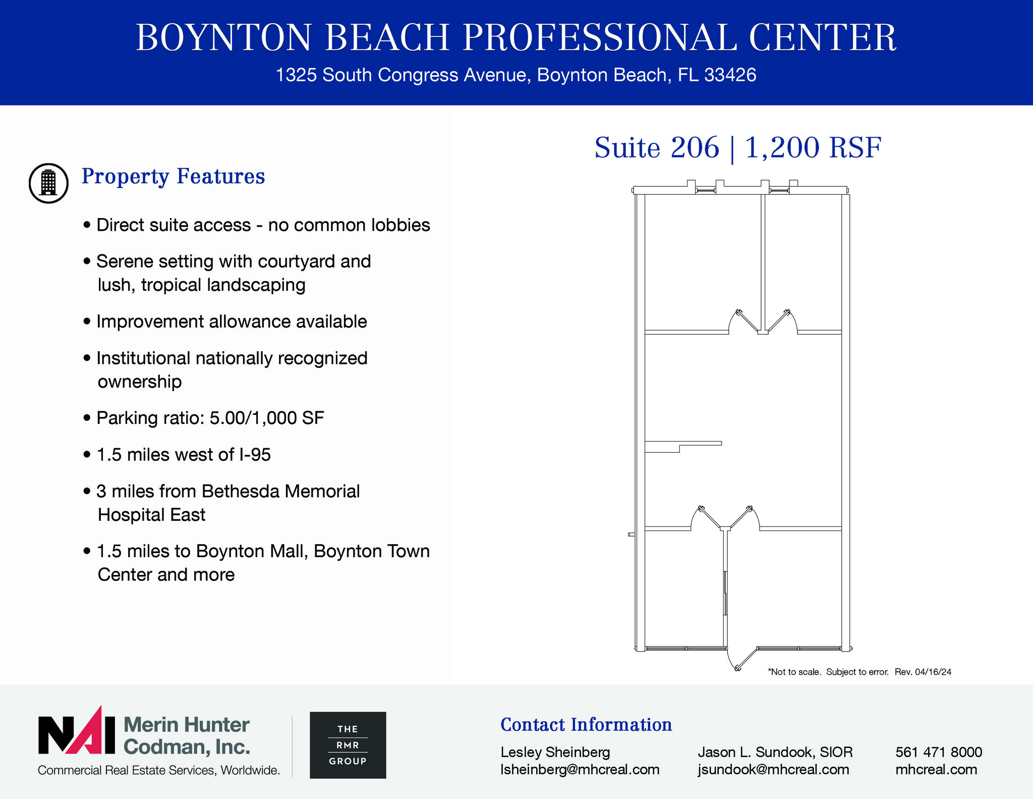 1325 S Congress Ave, Boynton Beach, FL à louer Plan d’étage– Image 1 sur 1