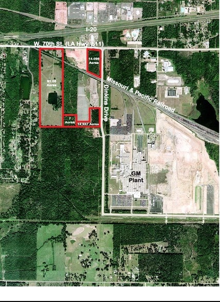 W 70th St, Shreveport, LA à vendre - Aérien – Image 2 sur 2