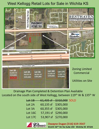 Plus de détails pour W Kellogg Hwy, Wichita, KS - Terrain à vendre