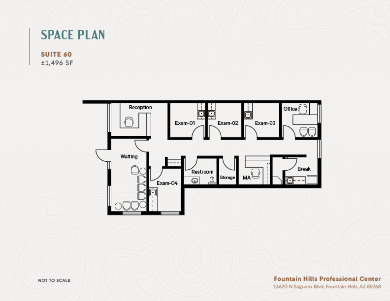 13620 N Saguaro Blvd, Fountain Hills, AZ à louer Plan d’étage– Image 1 sur 2