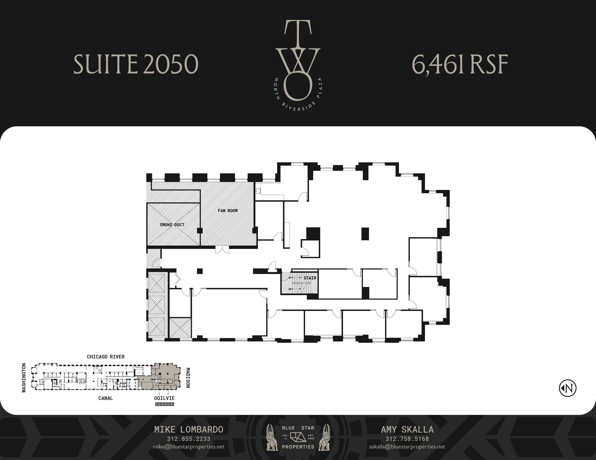 2 N Riverside Plz, Chicago, IL à louer Plan d’étage– Image 1 sur 1