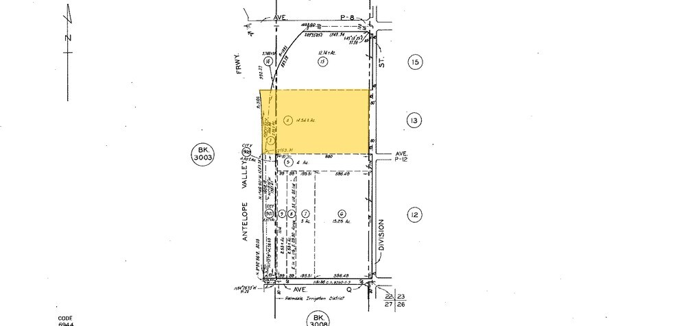 Division St, Palmdale, CA à vendre - Plan cadastral – Image 2 sur 2