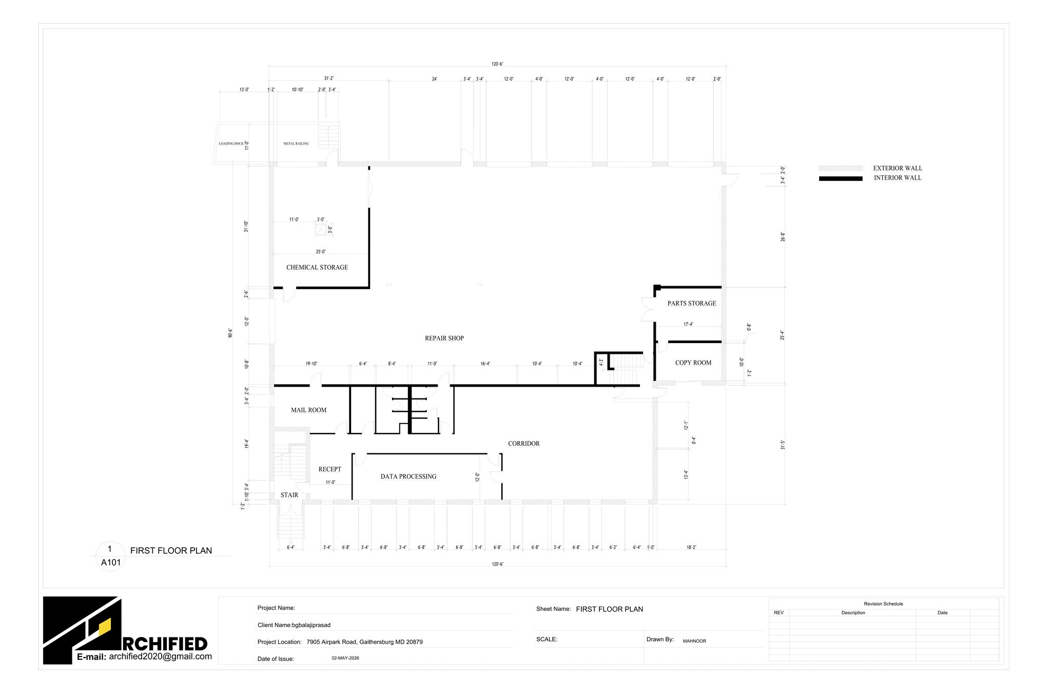 7905 Airpark Rd, Gaithersburg, MD à louer Plan de site– Image 1 sur 11