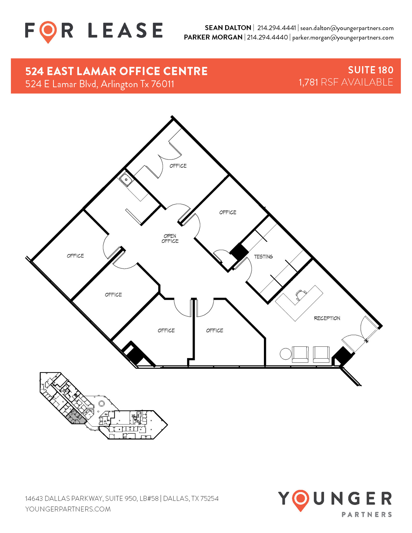 524 E Lamar Blvd, Arlington, TX à louer Plan d’étage– Image 1 sur 1