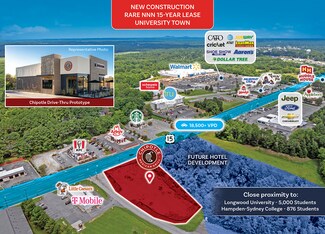 Plus de détails pour 2004 S Main St, Farmville, VA - Local commercial à vendre