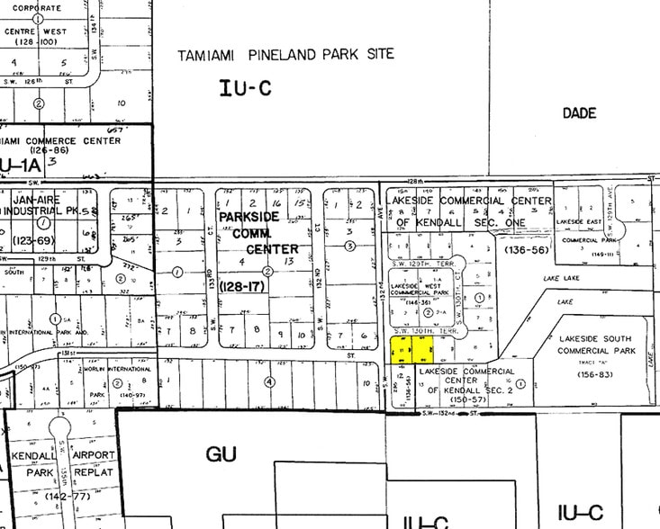 13186 SW 130th Ter, Miami, FL à louer - Plan cadastral – Image 2 sur 3