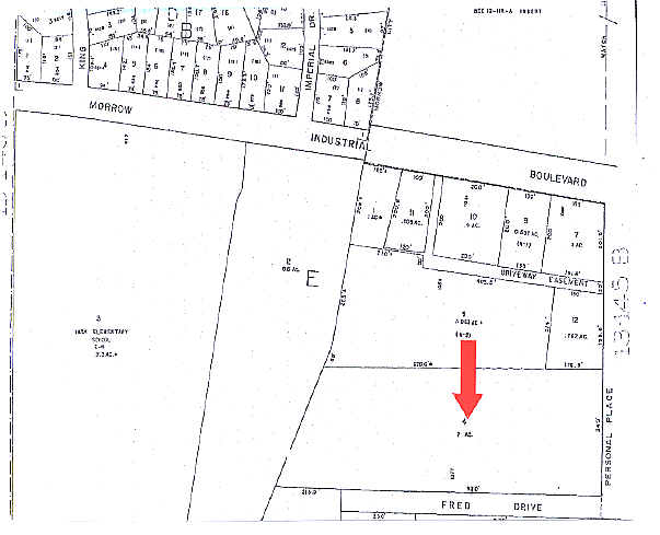 1077 Fred Dr, Morrow, GA à louer - Plan cadastral – Image 2 sur 6