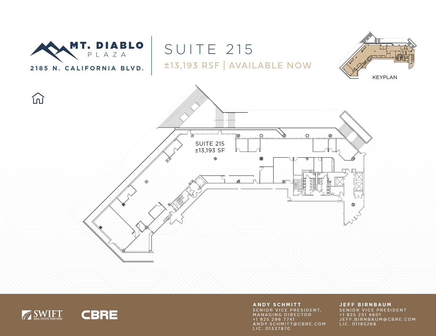 2185 N California Blvd, Walnut Creek, CA à louer Plan d’étage– Image 1 sur 1