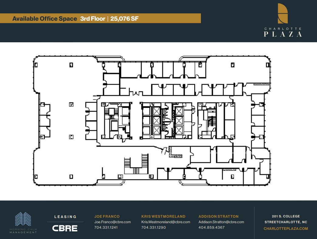 201 S College St, Charlotte, NC à louer Plan d’étage– Image 1 sur 1