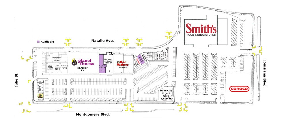 7200 Montgomery Blvd NE, Albuquerque, NM à louer - Plan de site – Image 2 sur 7