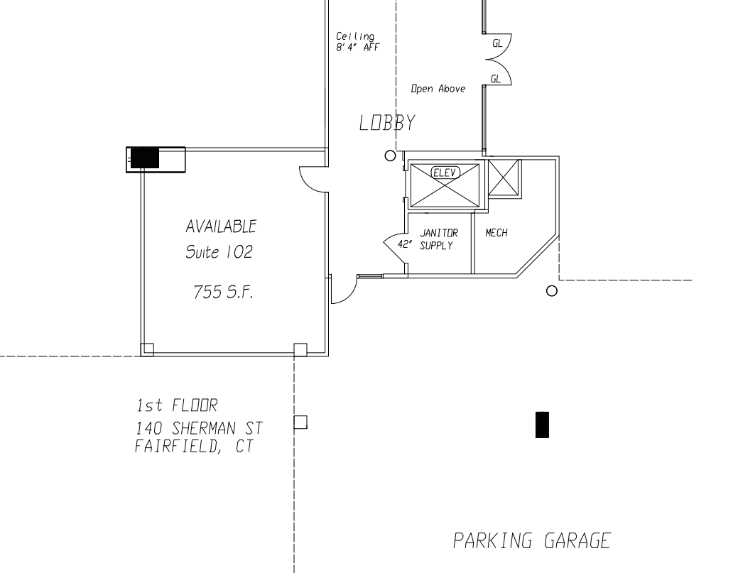 140 Sherman St, Fairfield, CT à louer Plan d’étage– Image 1 sur 1