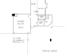 140 Sherman St, Fairfield, CT à louer Plan d’étage– Image 1 sur 1