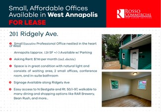 Plus de détails pour 201 Ridgely Ave, Annapolis, MD - Bureau à louer