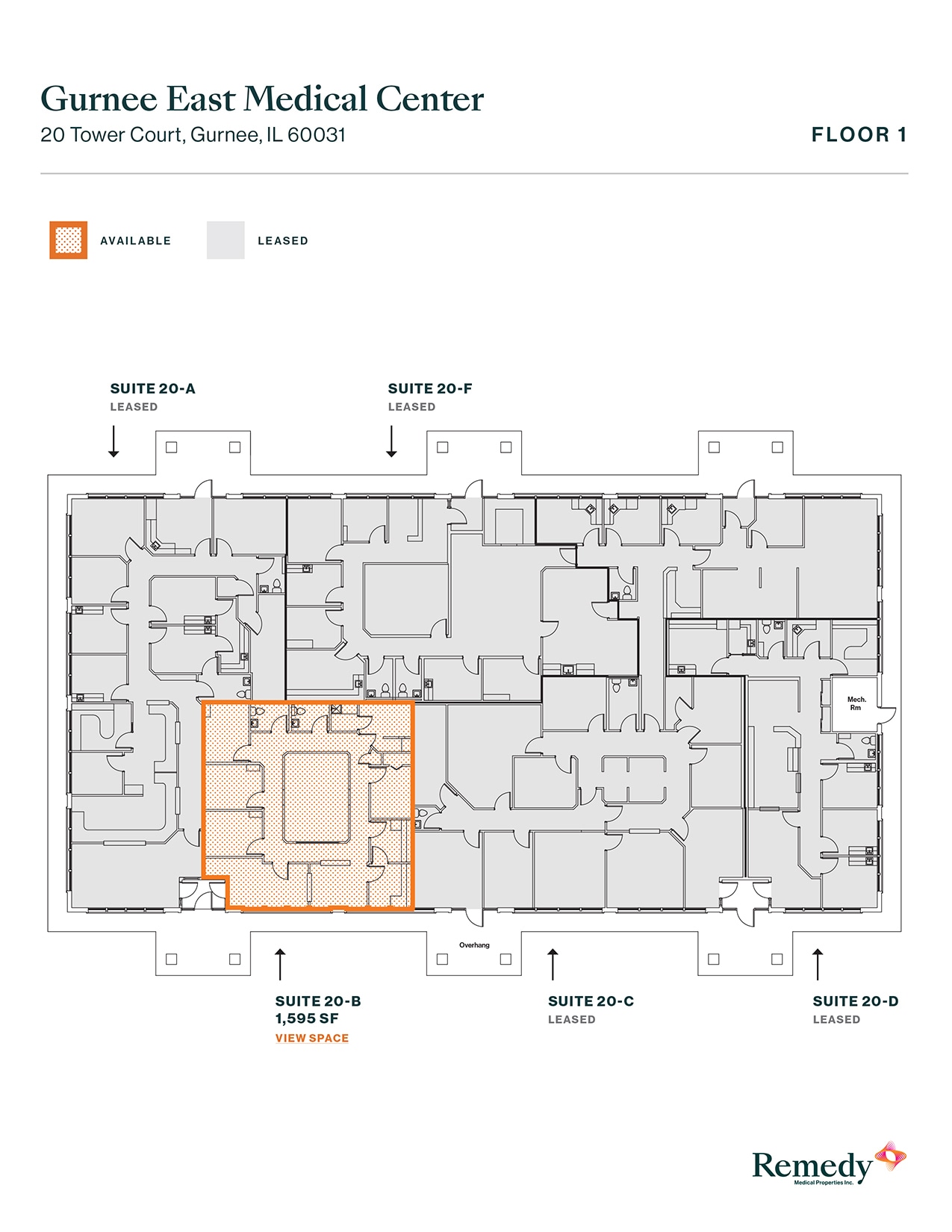 3 S Greenleaf Ave, Gurnee, IL à louer Plan d’étage– Image 1 sur 1