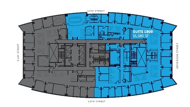 555 12th St, Oakland, CA à louer Plan d’étage– Image 1 sur 1