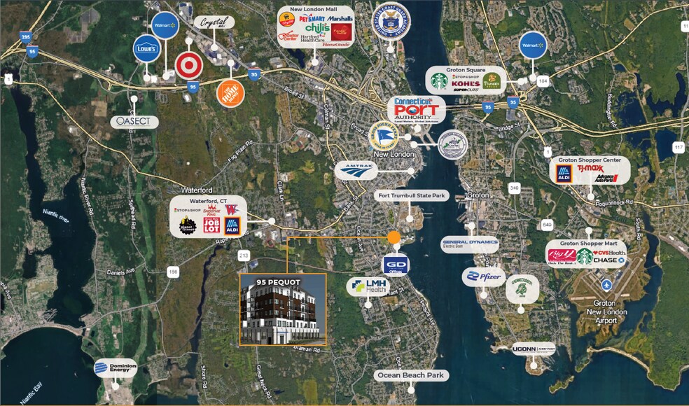 95 Pequot Ave, New London, CT à vendre - Photo de l’immeuble – Image 2 sur 2