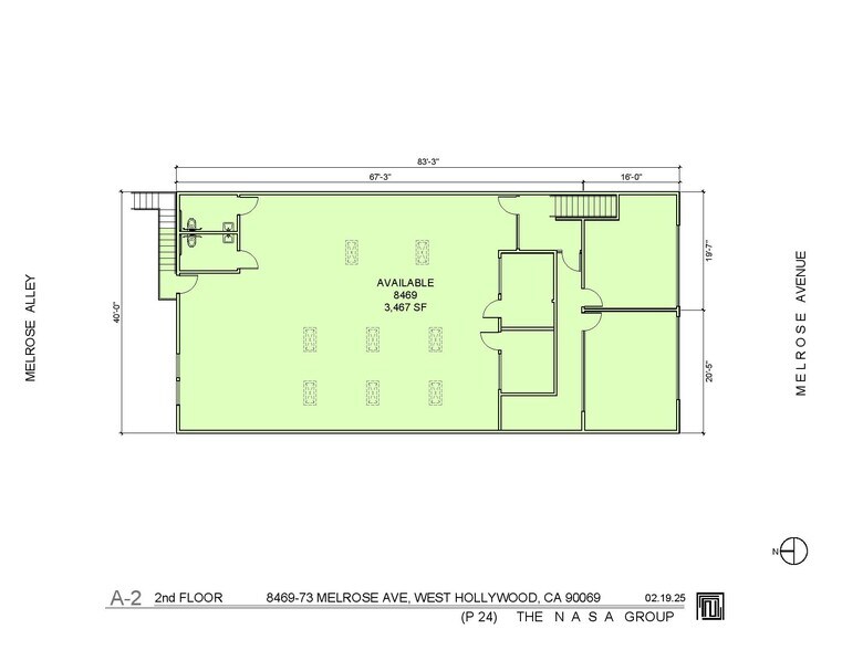 8469-8473 Melrose Ave, West Hollywood, CA à louer - Plan d’étage – Image 2 sur 8