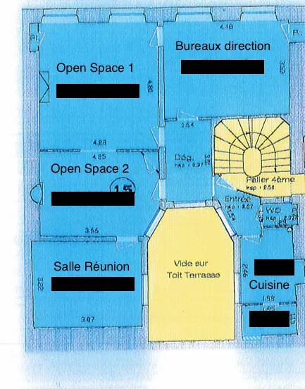 14 Cité Bergère, Paris à louer - Plan d’étage – Image 2 sur 2