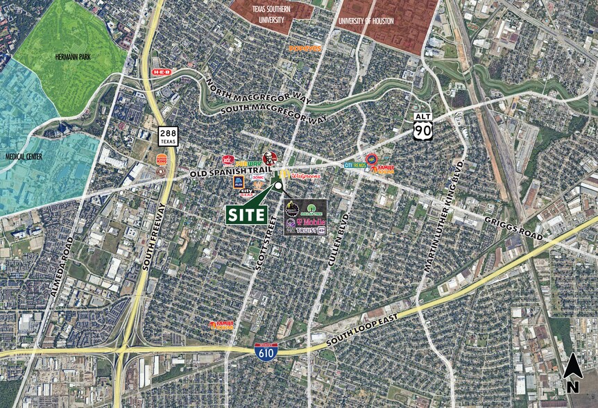 6120 Scott St, Houston, TX à louer - Aérien – Image 3 sur 26