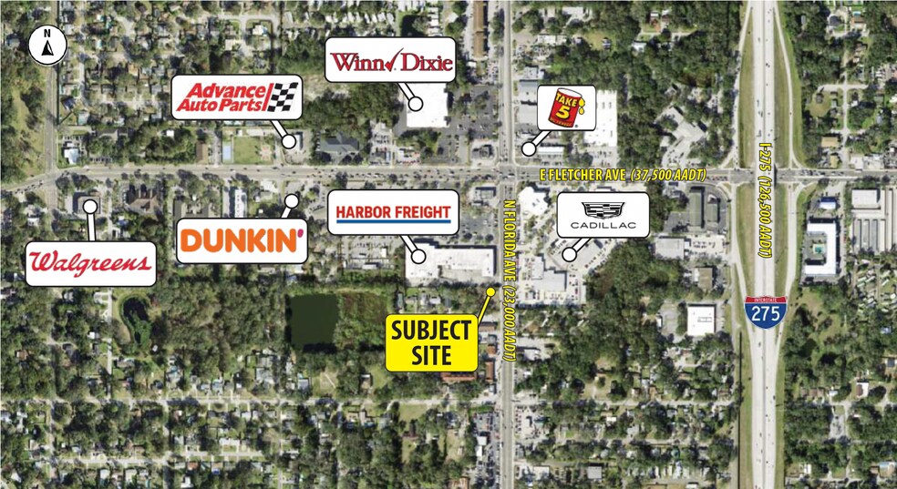 105-109 W Prince St, Tampa, FL à louer - Aérien – Image 1 sur 7