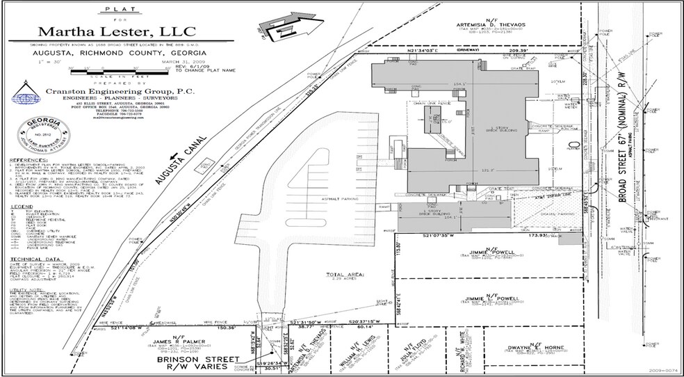 1688 Broad St, Augusta, GA à vendre - Plan cadastral – Image 2 sur 5